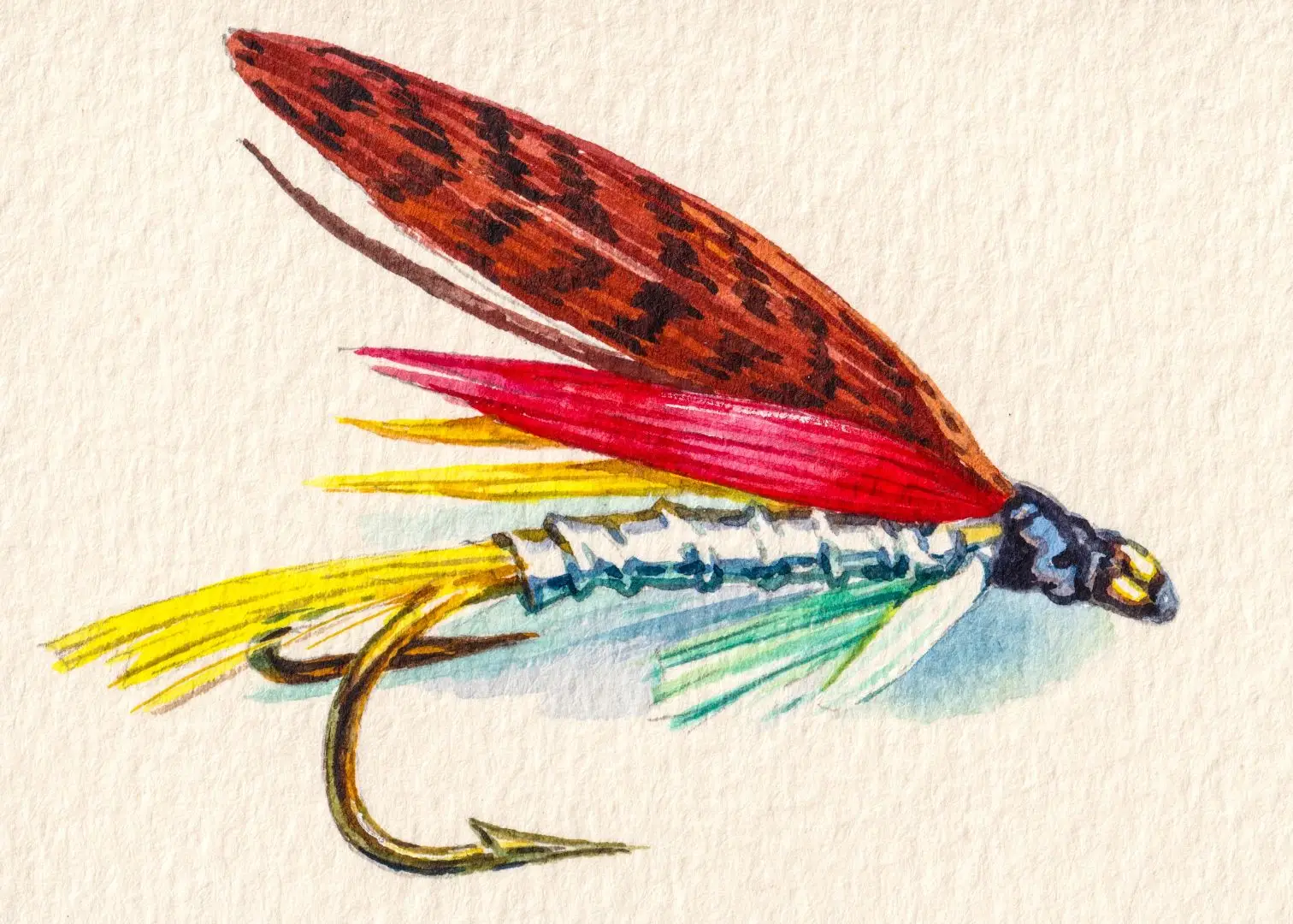 A flyfishing lure representing process theism