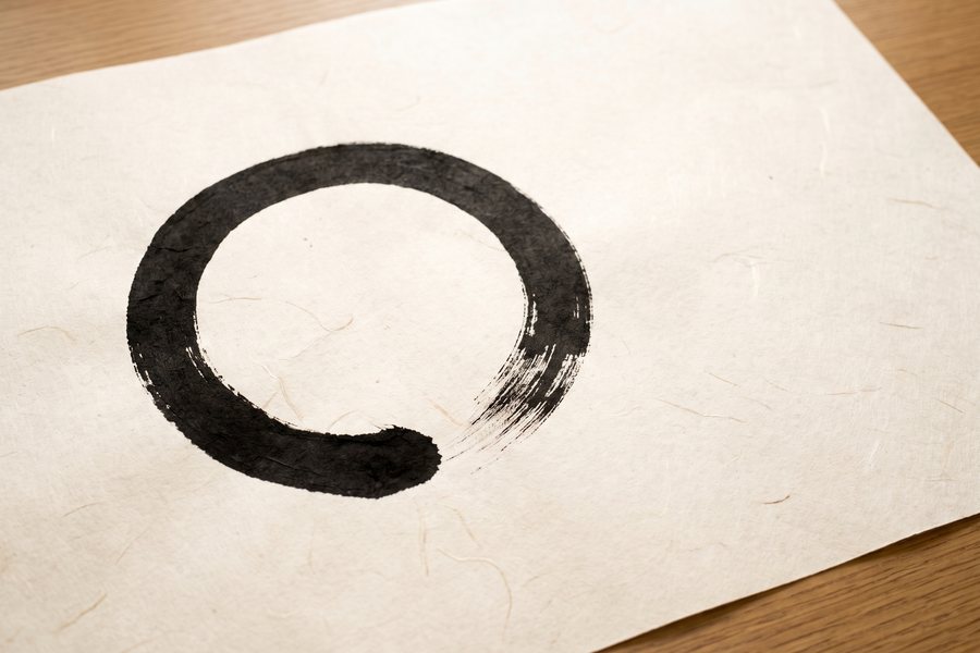 One stroke, one reality. The circle is the only thing there is.